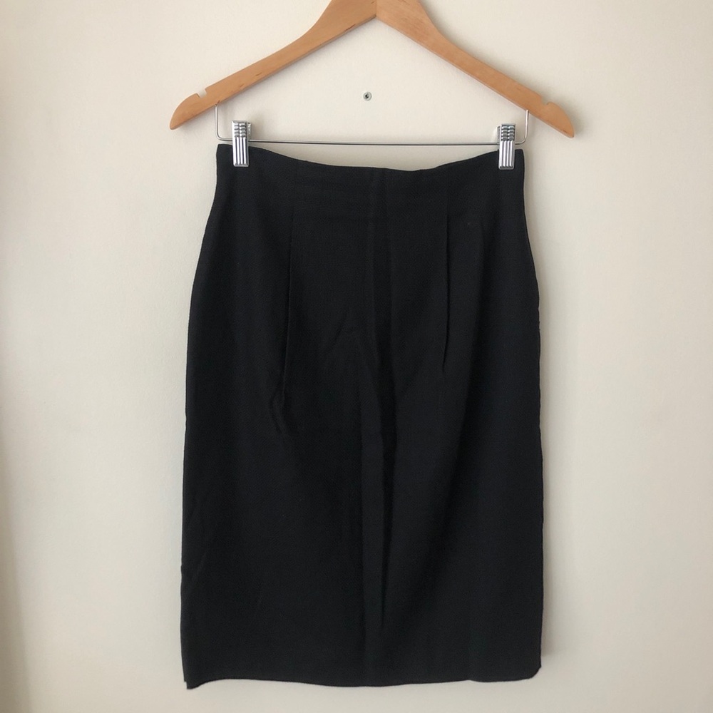 Elegant Black Vintage Pencil Skirt